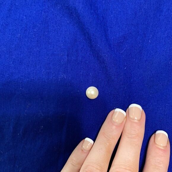 zara womens royal blue pearl tank top medium - Picture 4 of 6